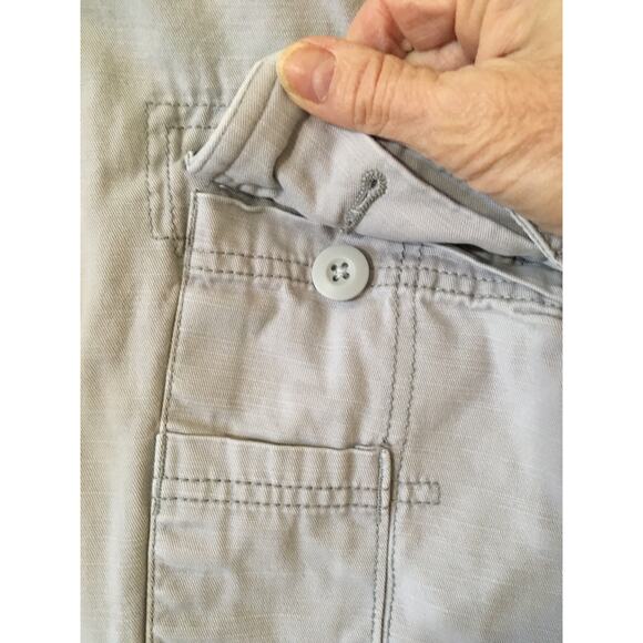 Ocean Pacific Size 40, 100% Cotton Gray Raw Edge Cargo Shorts - Picture 3 of 9